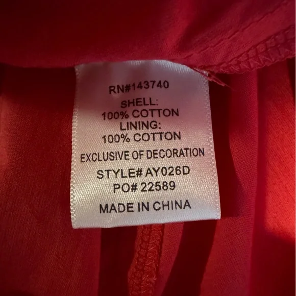 Tuckernuck Hyacinth House Wisteria Caftan Guava Pink - Picture 7 of 9